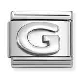Nomination Composable Classic Link 330113/07 Letter G in 925 Silver